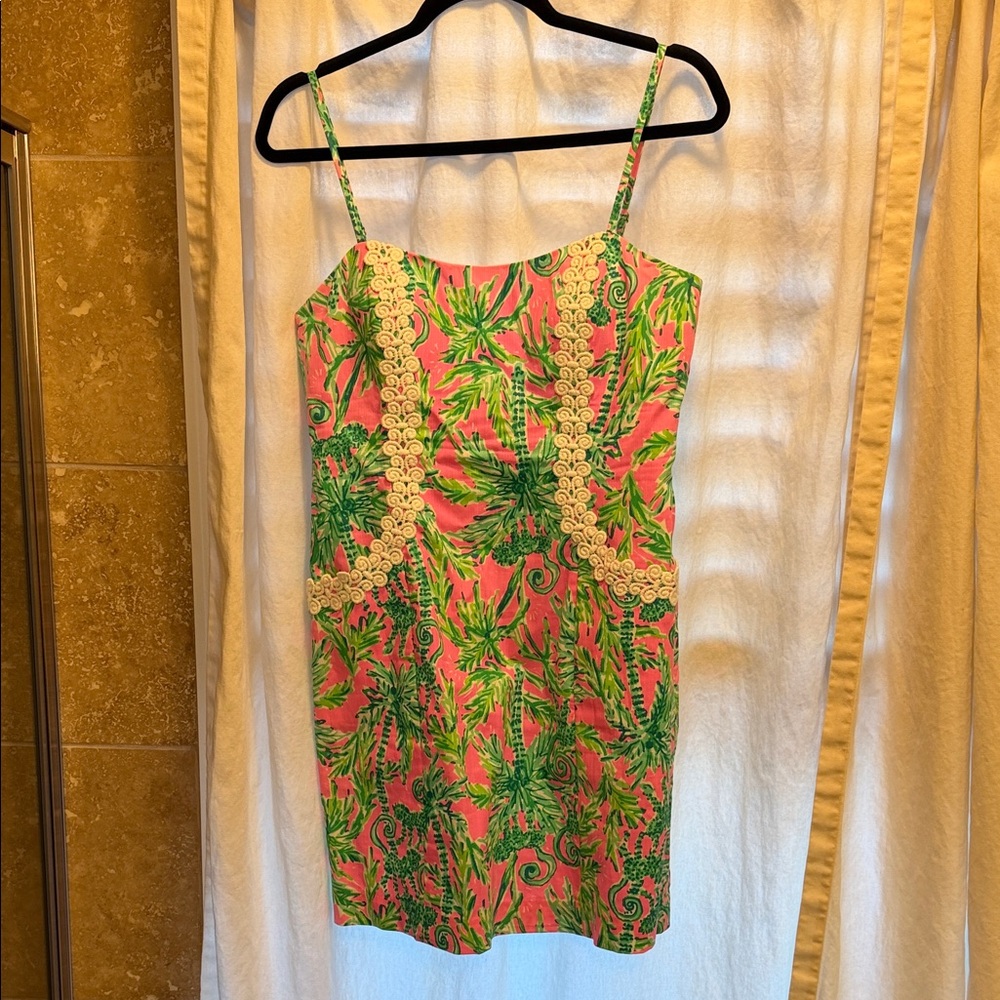 Lilly Pulitzer Pink and Green Mini Dress